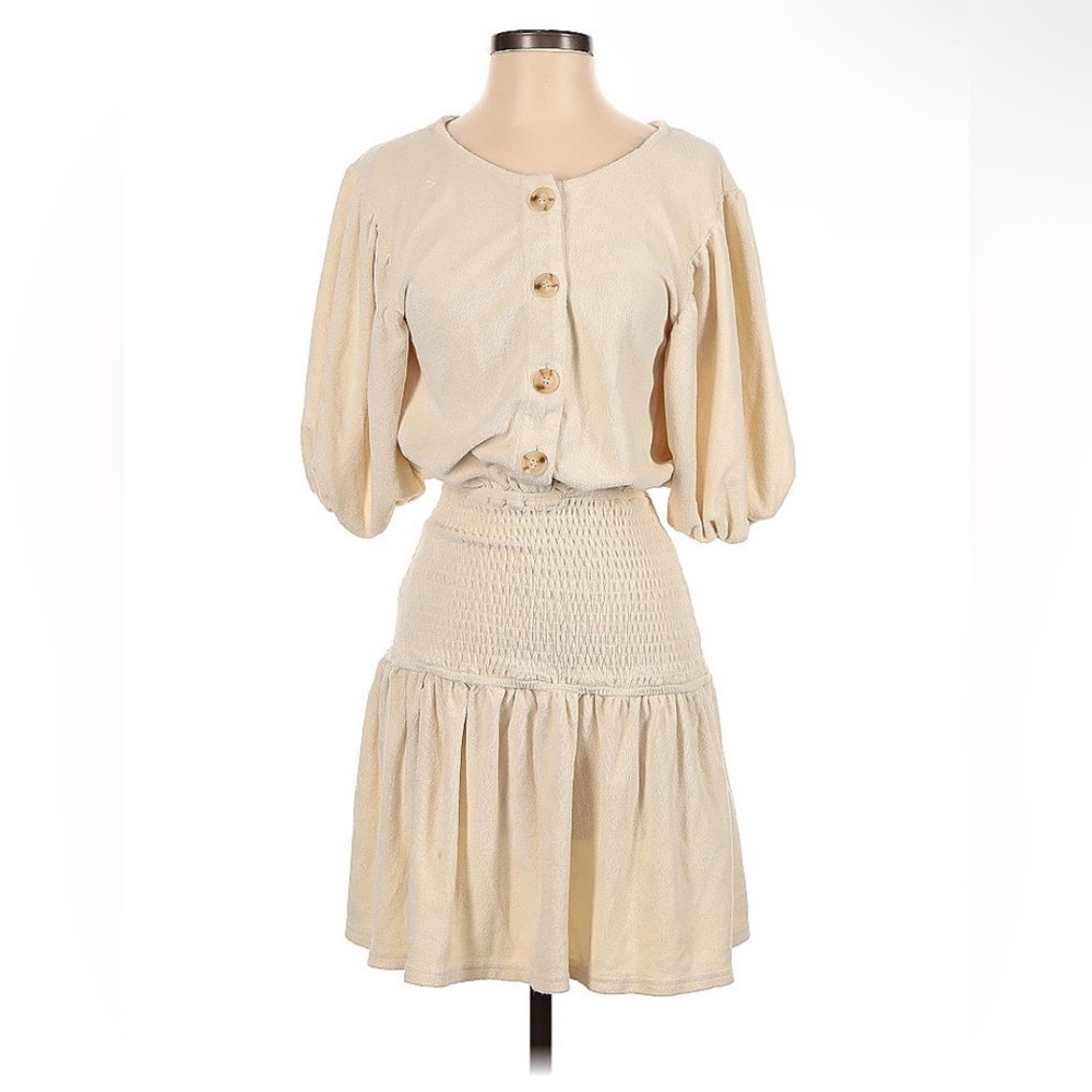 Sabo Ivory Knee-Length Dress